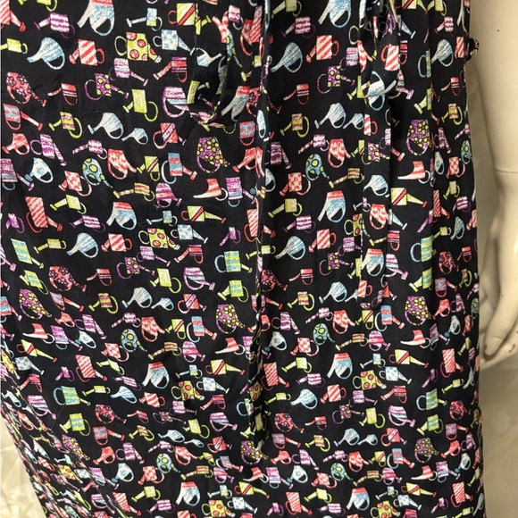 Maggy London Black Casual Sheath Maxi Dress with Short Sleeves and Scoop Neck - Picture 4 of 12